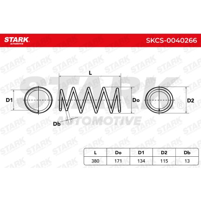 Fahrwerksfeder Stark SKCS-0040266 SKCS-0040266 - foto 5
