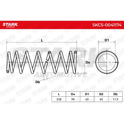 Fahrwerksfeder Stark SKCS-0041174 SKCS-0041174 - foto 5