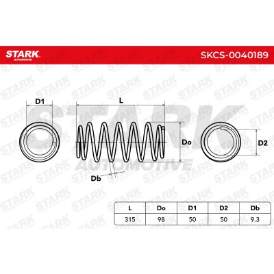 Fahrwerksfeder Stark SKCS-0040189 SKCS-0040189 - foto 6