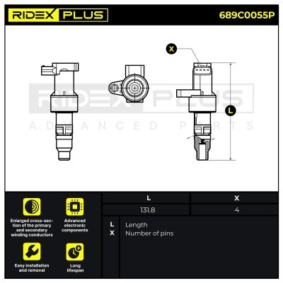 Zündspule RIDEX 689C0055P 689C0055P - foto 8