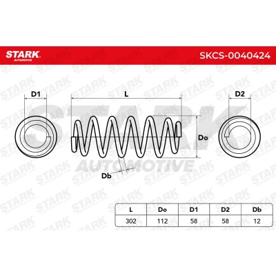 Fahrwerksfeder Stark SKCS-0040424 SKCS-0040424 - foto 6