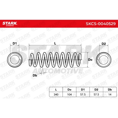 Fahrwerksfeder Stark SKCS-0040529 SKCS-0040529 - foto 4