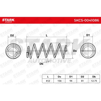 Fahrwerksfeder Stark SKCS-0041086 SKCS-0041086 - foto 4