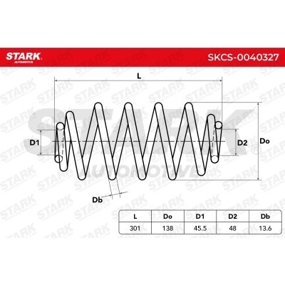 Fahrwerksfeder Stark SKCS-0040327 SKCS-0040327 - foto 4