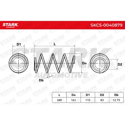 Fahrwerksfeder Stark SKCS-0040879 SKCS-0040879 - foto 5