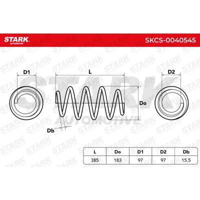 Fahrwerksfeder Stark SKCS-0040545 SKCS-0040545 - foto 6