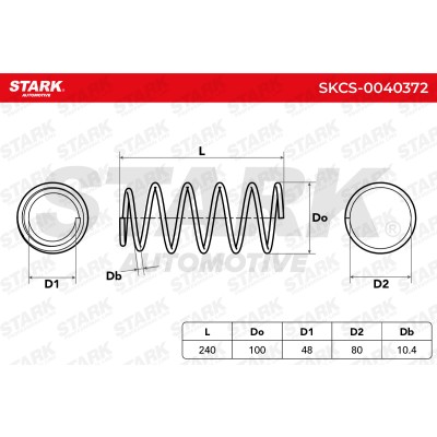 Fahrwerksfeder Stark SKCS-0040372 SKCS-0040372 - foto 5