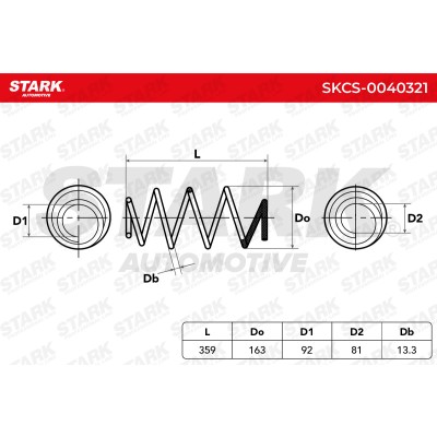 Fahrwerksfeder Stark SKCS-0040321 SKCS-0040321 - foto 4
