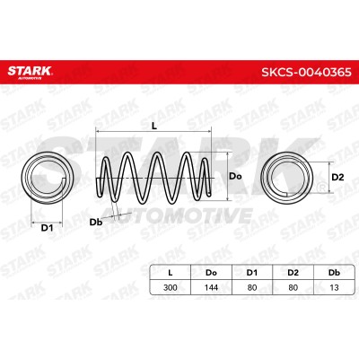Fahrwerksfeder Stark SKCS-0040365 SKCS-0040365 - foto 6
