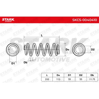 Fahrwerksfeder Stark SKCS-0040410 SKCS-0040410 - foto 4