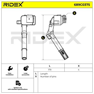 Zündspule RIDEX 689C0375 689C0375 - foto 7