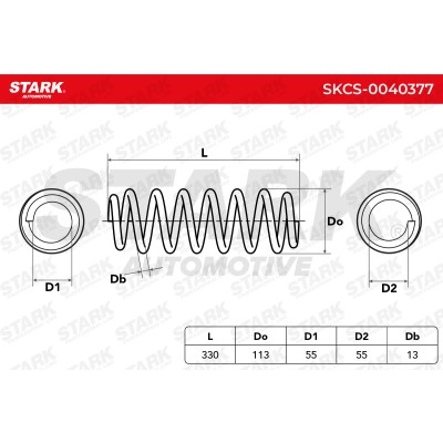 Fahrwerksfeder Stark SKCS-0040377 SKCS-0040377 - foto 5