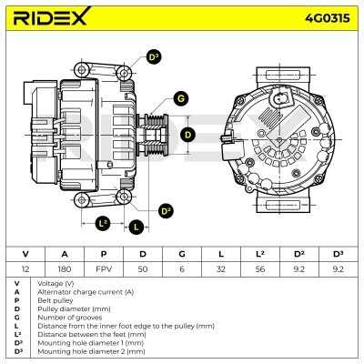 Generator RIDEX 4G0315 4G0315 - foto 6