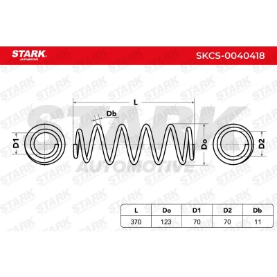 Fahrwerksfeder Stark SKCS-0040418 SKCS-0040418 - foto 5