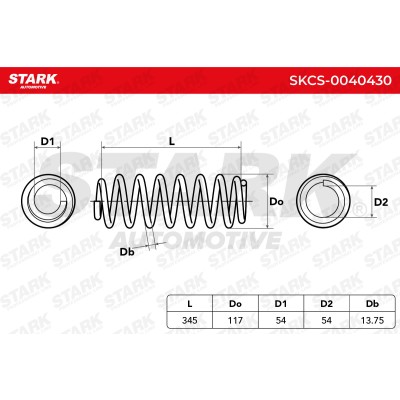 Fahrwerksfeder Stark SKCS-0040430 SKCS-0040430 - foto 5