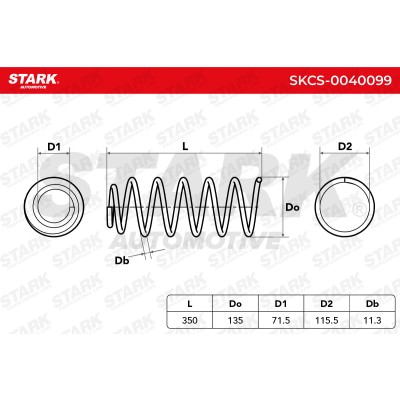 Fahrwerksfeder Stark SKCS-0040099 SKCS-0040099 - foto 6