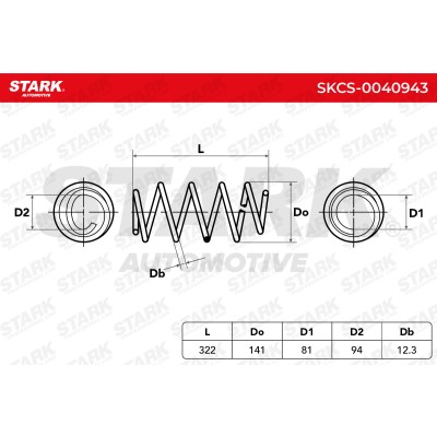 Fahrwerksfeder Stark SKCS-0040943 SKCS-0040943 - foto 5