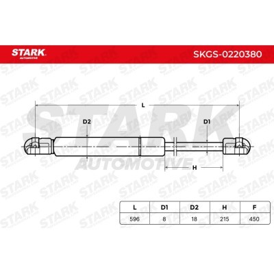 Gasfeder, Koffer-/Laderaum Stark SKGS-0220380 SKGS-0220380 - foto 5