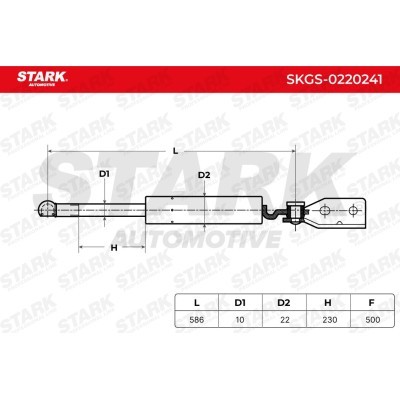 Gasfeder, Koffer-/Laderaum Stark SKGS-0220241 SKGS-0220241 - foto 5