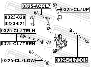 Querlenker FEBEST 0325-CL7CON 0325-CL7CON - foto 2