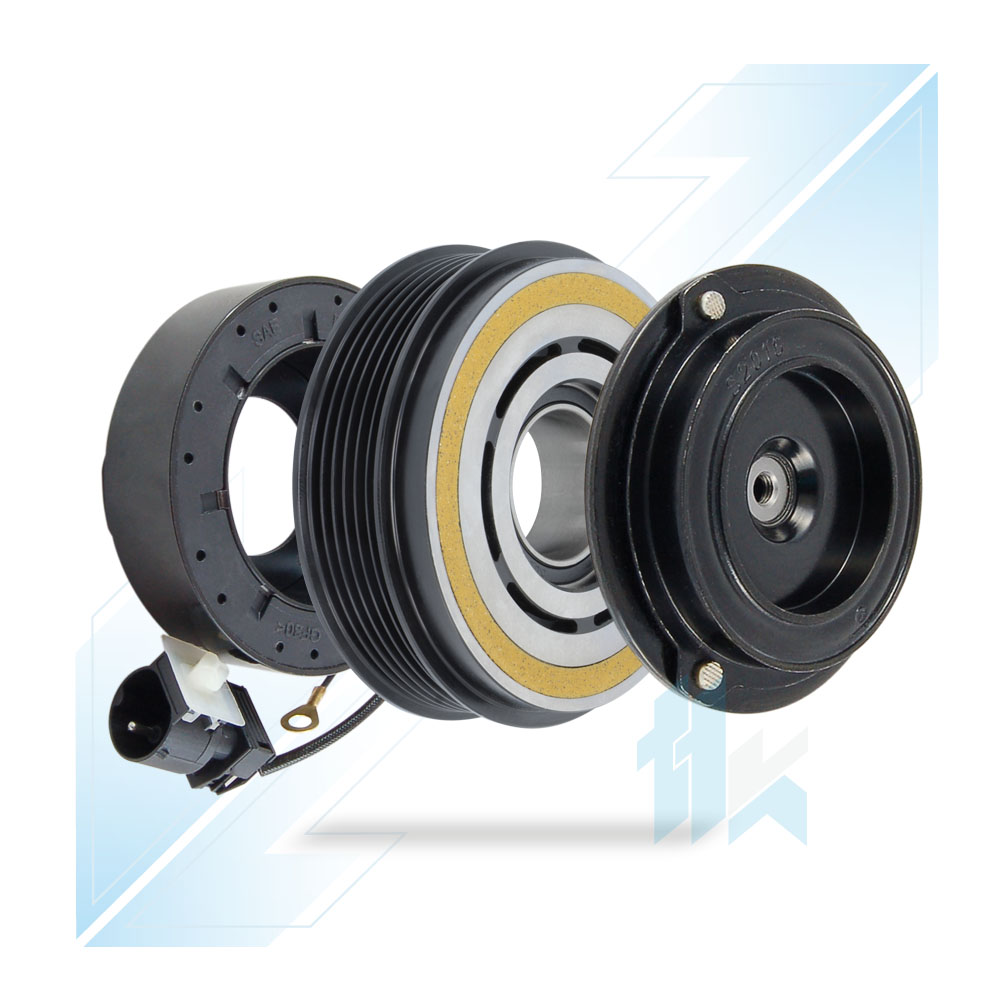 Klimakompressor Magnetkupplung (12V) DENSO 10PA17C 6PK (PV6) Ø115/Ø110 BMW 112D117602 - foto 1