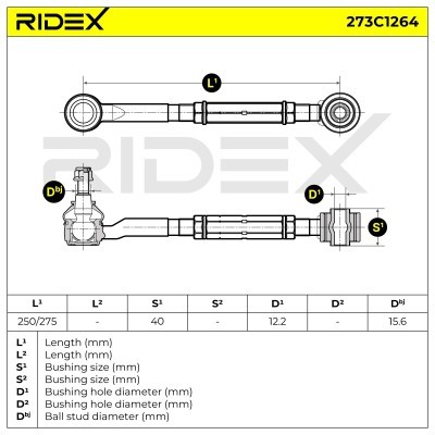 Querlenker RIDEX 273C1264 273C1264 - foto 5