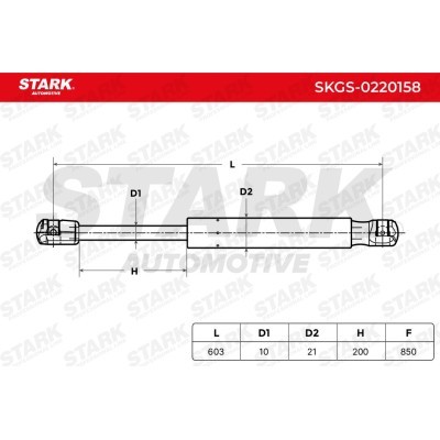 Gasfeder, Koffer-/Laderaum Stark SKGS-0220158 SKGS-0220158 - foto 6