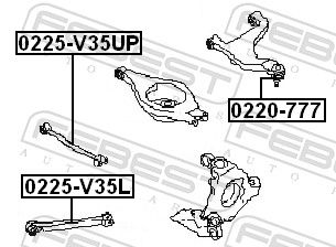 Traggelenk FEBEST 0220-777 0220-777 - foto 2