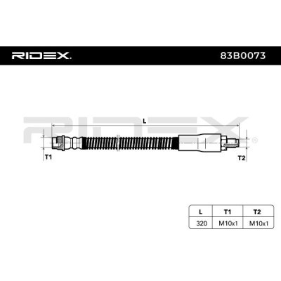 Bremsschlauch RIDEX 83B0073 83B0073 - foto 4