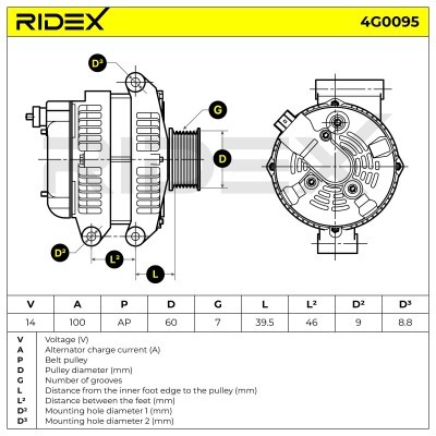 Generator RIDEX 4G0095 4G0095 - foto 6