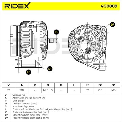 Generator RIDEX 4G0809 4G0809 - foto 4