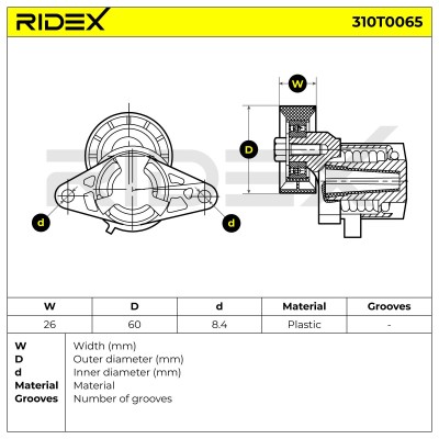 Spannarm Keilrippenriemen RIDEX 310T0065 310T0065 - foto 6