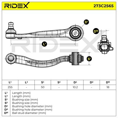 Querlenker RIDEX 273C2565 273C2565 - foto 7