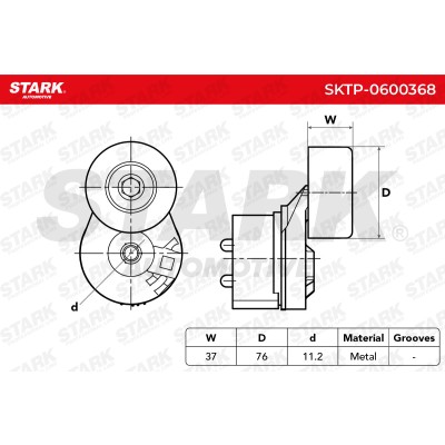 Spannarm Keilrippenriemen Stark SKTP-0600368 SKTP-0600368 - foto 8