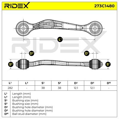 Querlenker RIDEX 273C1480 273C1480 - foto 5
