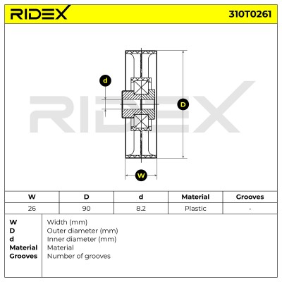 Spannarm Keilrippenriemen RIDEX 310T0261 310T0261 - foto 6