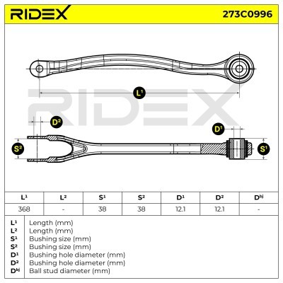 Querlenker RIDEX 273C0996 273C0996 - foto 7