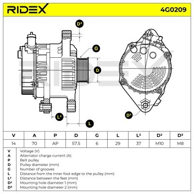 Generator RIDEX 4G0209 4G0209 - foto 7