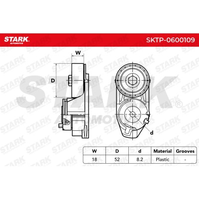 Spannarm Keilrippenriemen Stark SKTP-0600109 SKTP-0600109 - foto 5