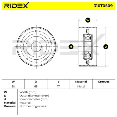 Spannarm Keilrippenriemen RIDEX 310T0509 310T0509 - foto 6