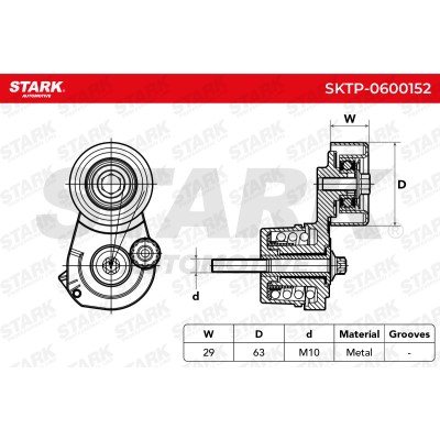 Spannarm Keilrippenriemen Stark SKTP-0600152 SKTP-0600152 - foto 5