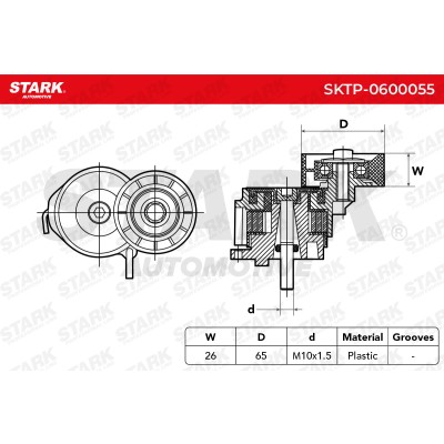Spannarm Keilrippenriemen Stark SKTP-0600055 SKTP-0600055 - foto 6