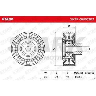 Spannarm Keilrippenriemen Stark SKTP-0600383 SKTP-0600383 - foto 6