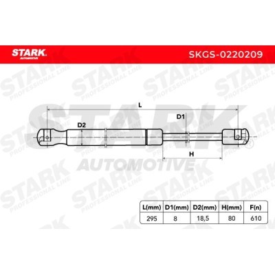 Gasfeder, Koffer-/Laderaum Stark SKGS-0220209 SKGS-0220209 - foto 3
