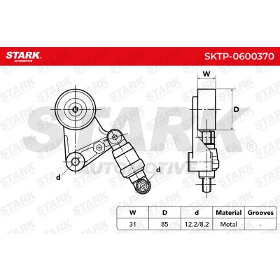 Spannarm Keilrippenriemen Stark SKTP-0600370 SKTP-0600370 - foto 5