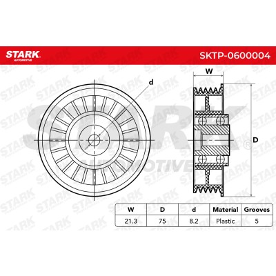 Spannarm Keilrippenriemen Stark SKTP-0600004 SKTP-0600004 - foto 6