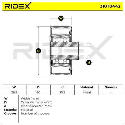 Spannarm Keilrippenriemen RIDEX 310T0442 310T0442 - foto 6
