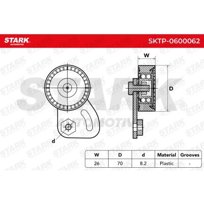 Spannarm Keilrippenriemen Stark SKTP-0600062 SKTP-0600062 - foto 5
