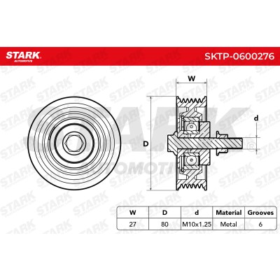Spannarm Keilrippenriemen Stark SKTP-0600276 SKTP-0600276 - foto 6