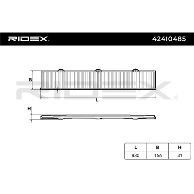 Filter, Innenraumluft RIDEX 424I0485 424I0485 - foto 6